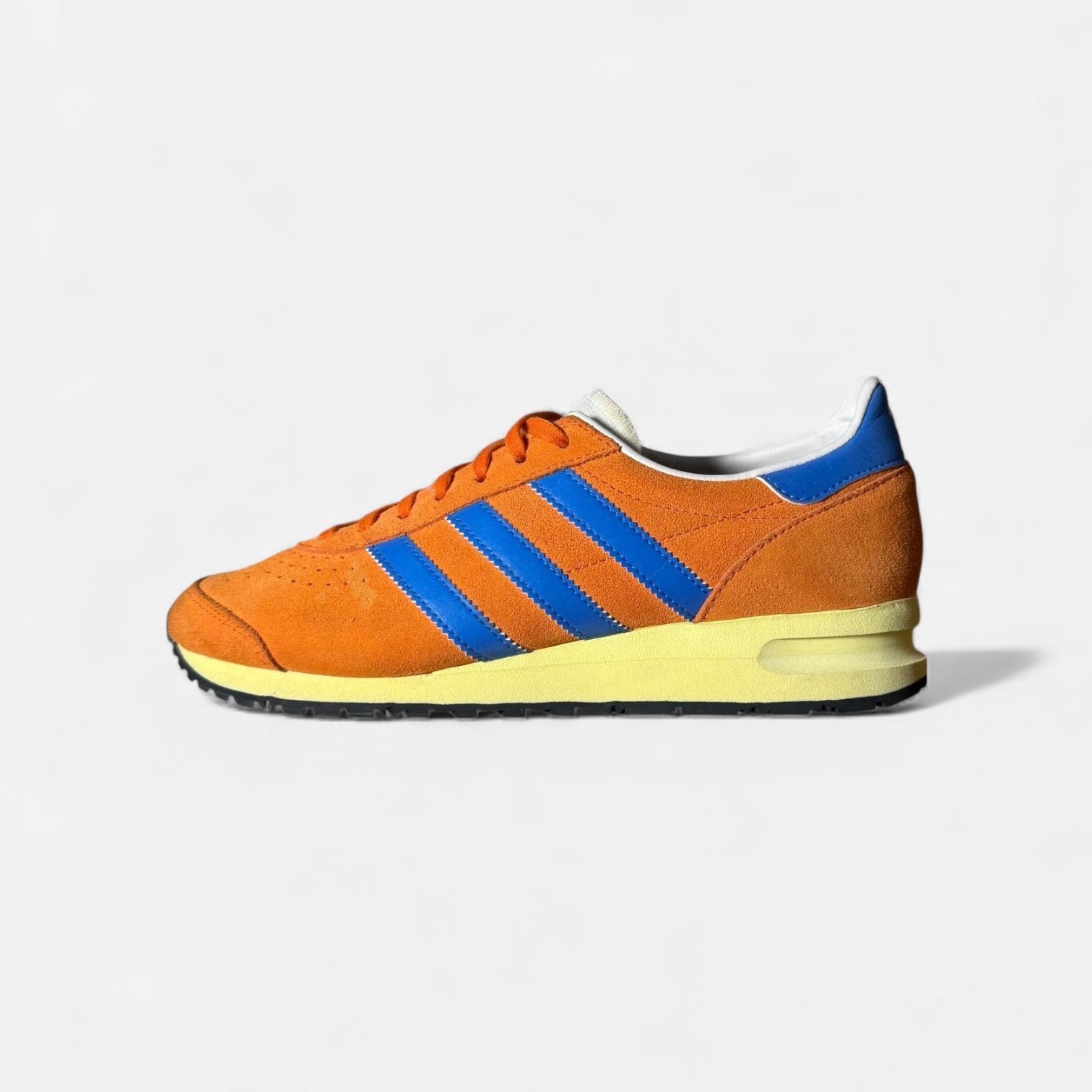 Adidas Marathon 85 Suede Sneaker Shoe Vintage Inspired Orange  Blue Men 10.5 Adidas Marathon TR & TRX Trainer. Original issues. Both made  main image 4