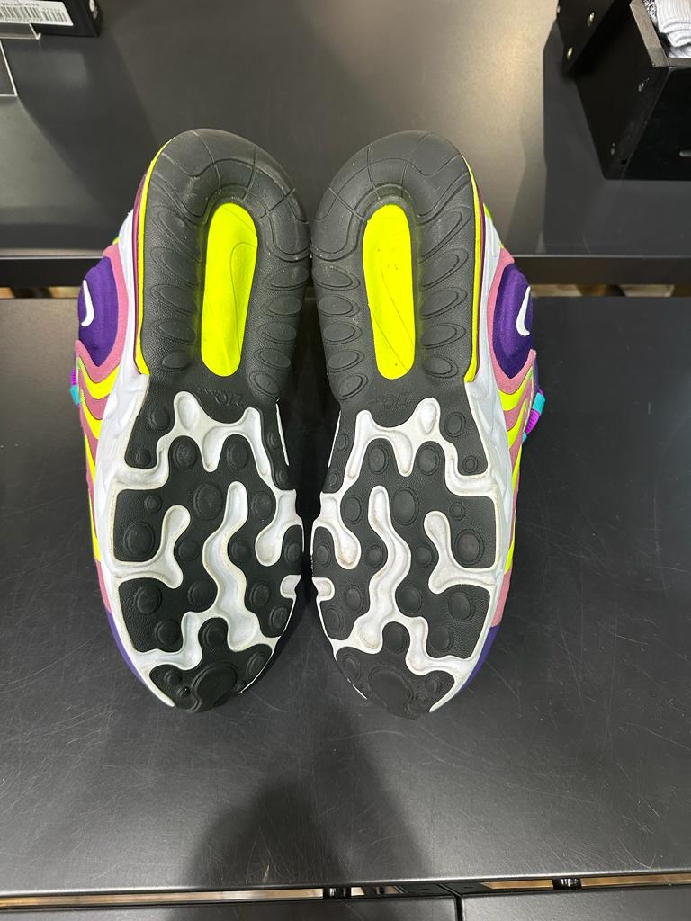 REC1083 - NIKE AIR MAX 270 REACT ENG EGGPLANT MAGIC FLAMINGO (W) UK5.5
