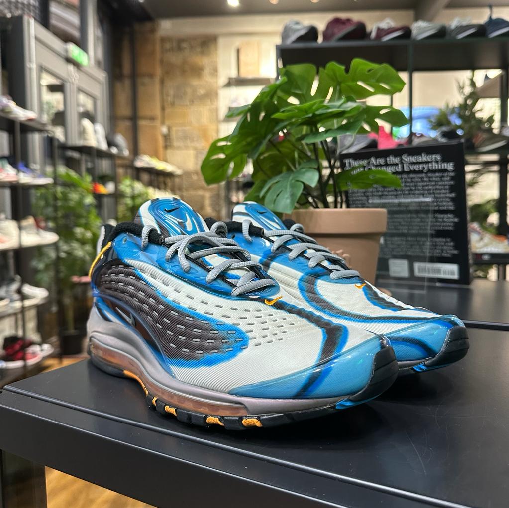 REC1078 - NIKE AIR MAX DELUXE PHOTO BLUE/ORANGE PEEL UK8.5