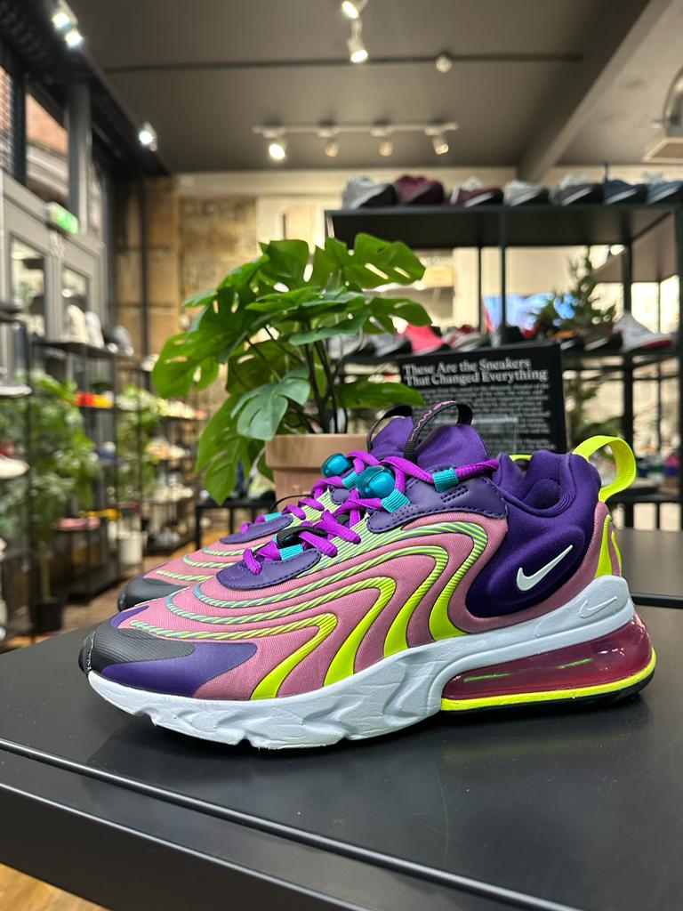 REC1083 - NIKE AIR MAX 270 REACT ENG EGGPLANT MAGIC FLAMINGO (W) UK5.5