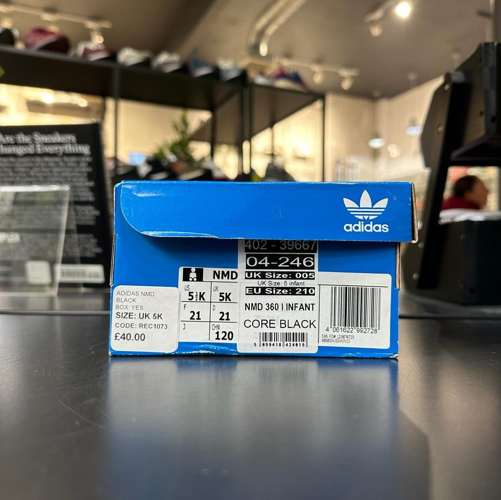 REC1073 - ADIDAS NMD BLACK INFANT UK5K
