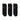 Stance USA Official Quarter Socks - M - Icon 3 Pack Black