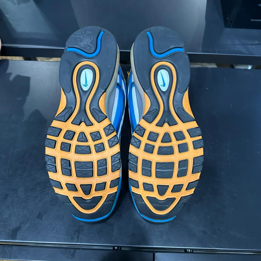 REC1078 - NIKE AIR MAX DELUXE PHOTO BLUE/ORANGE PEEL UK8.5