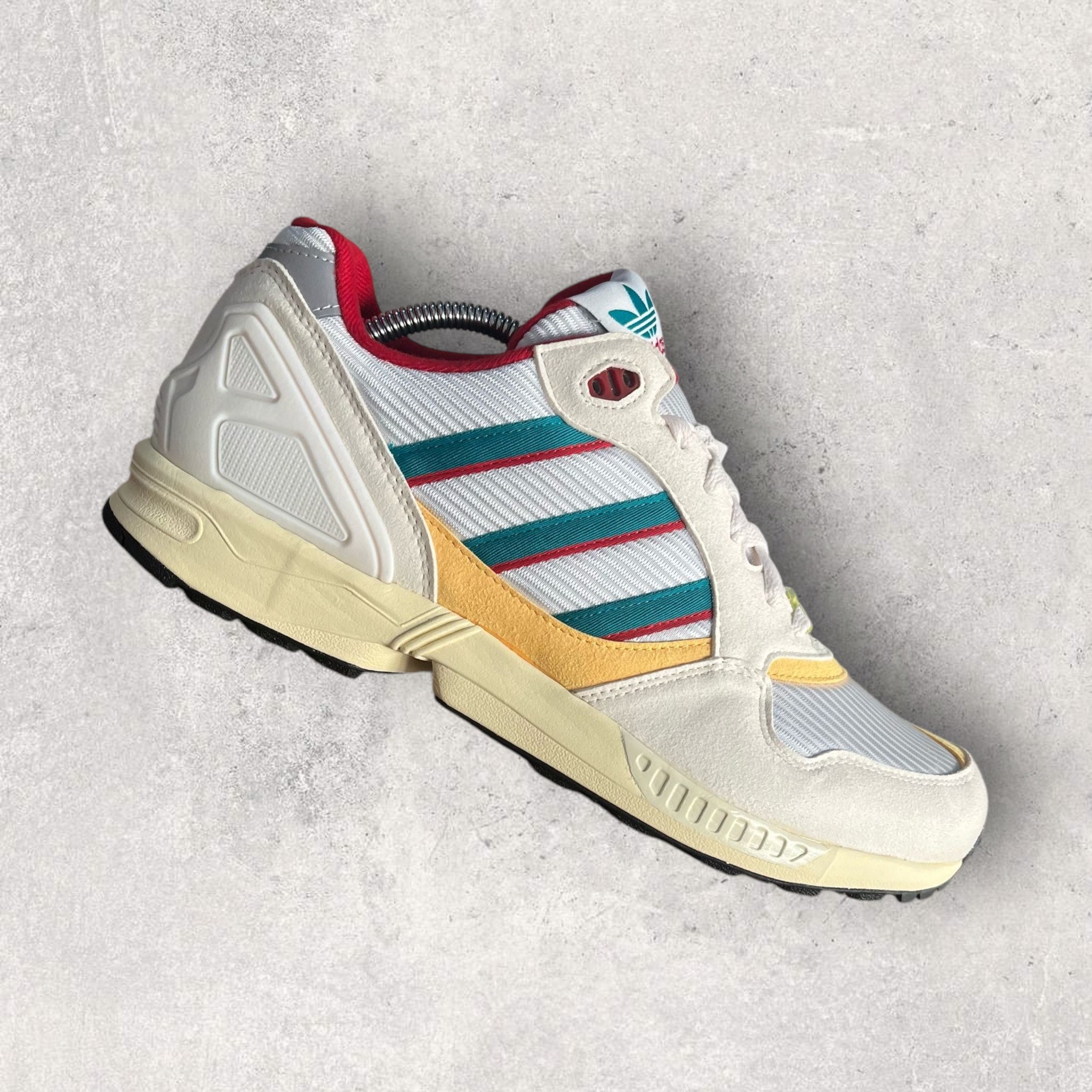 ★REON★ adidas ZX 6000 OG Trainers Cream / Red / Yellow 2019 - uk 9.5