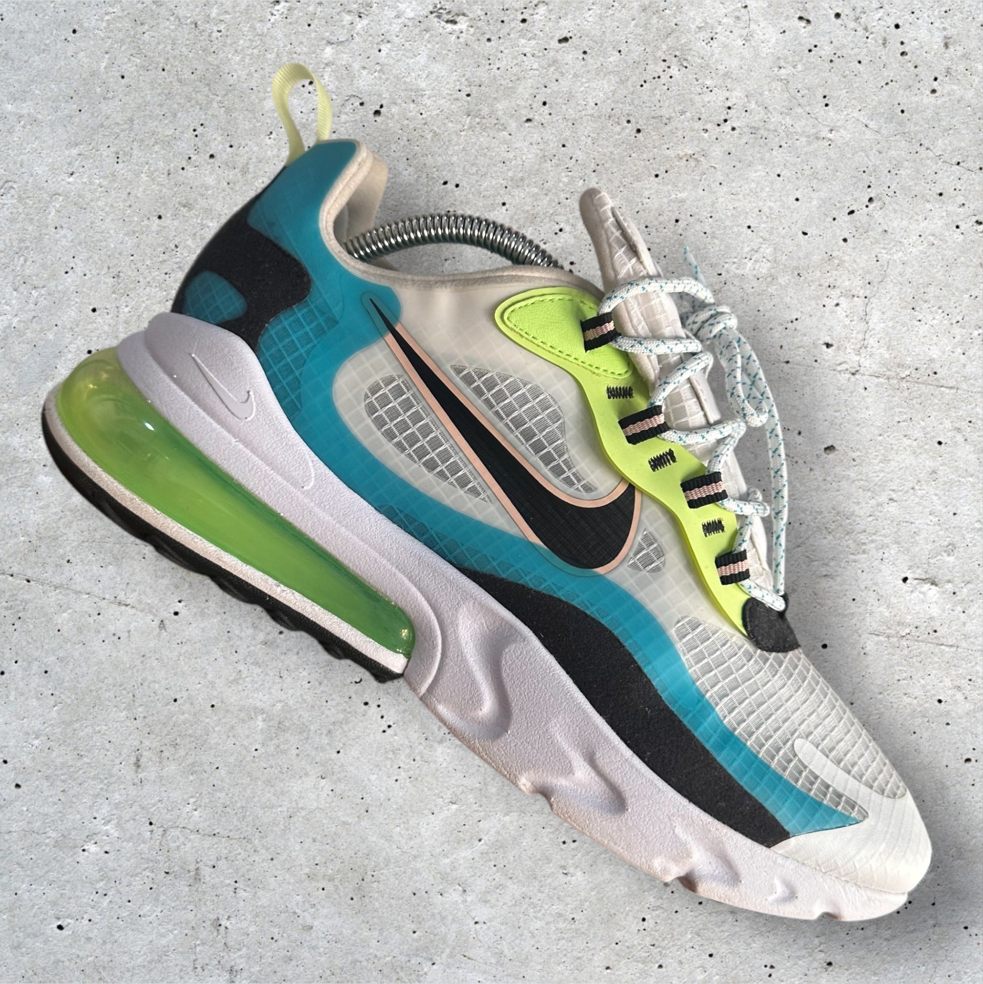 UK NIKE Air Max 270 React Oracle Aqua Ghost Green 2020
