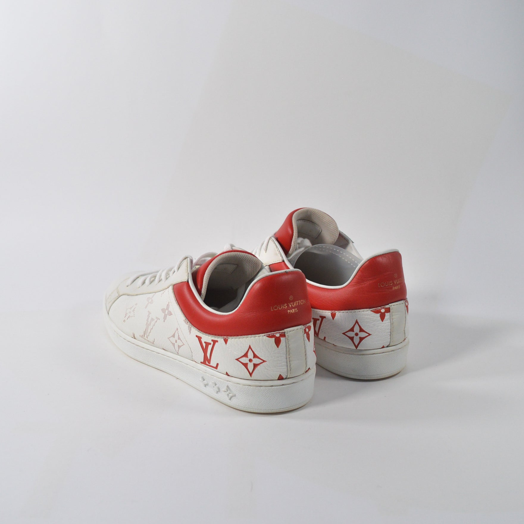Louis Vuitton Red LV Stripe Luxembourg Trainers – Savonches