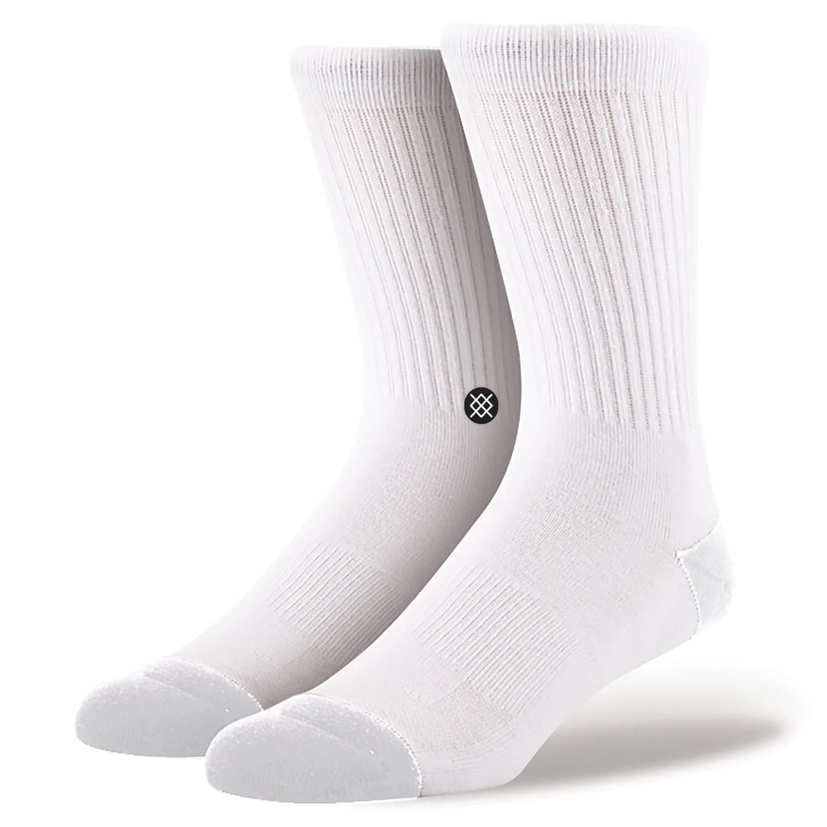 Stance ICON Crew Socks - LARGE - WHITE- 3 PACK