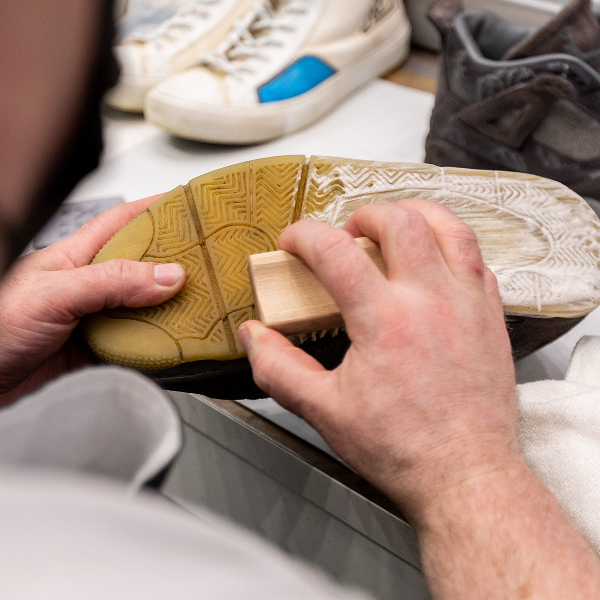 How to clean shoe discount soles return to store