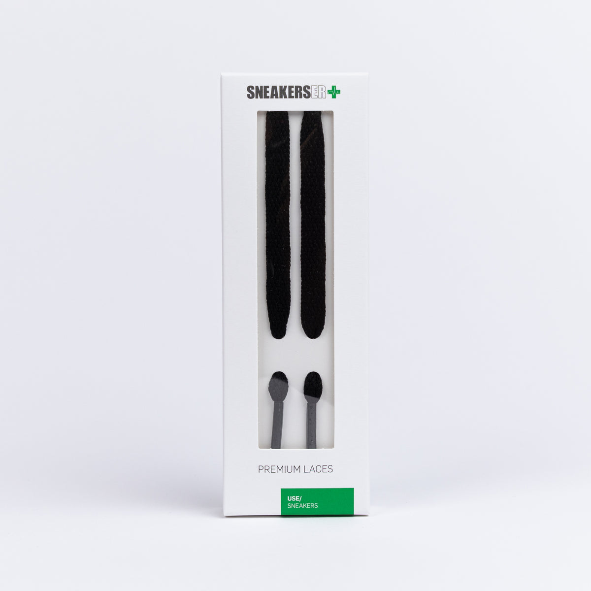 FLAT SNEAKER LACES (LOW&#39;S) 120CM X 8mm BLACK