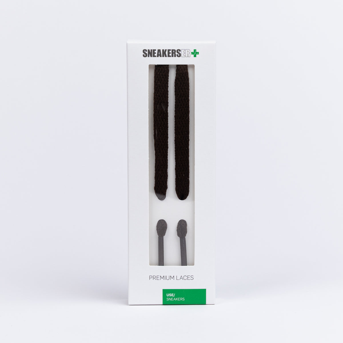 FLAT SNEAKER LACES (LOW&#39;S) 120CM X 8mm DARK BROWN