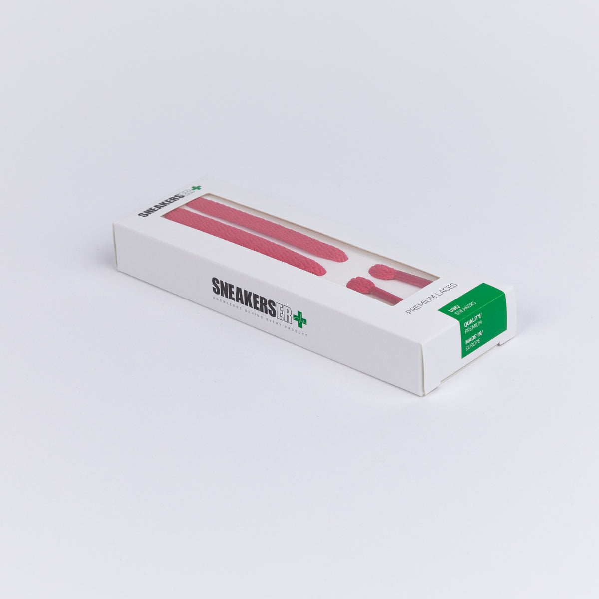 HIGH TOP FLAT SNEAKER LACES 180CM X 8mm RASPBERRY
