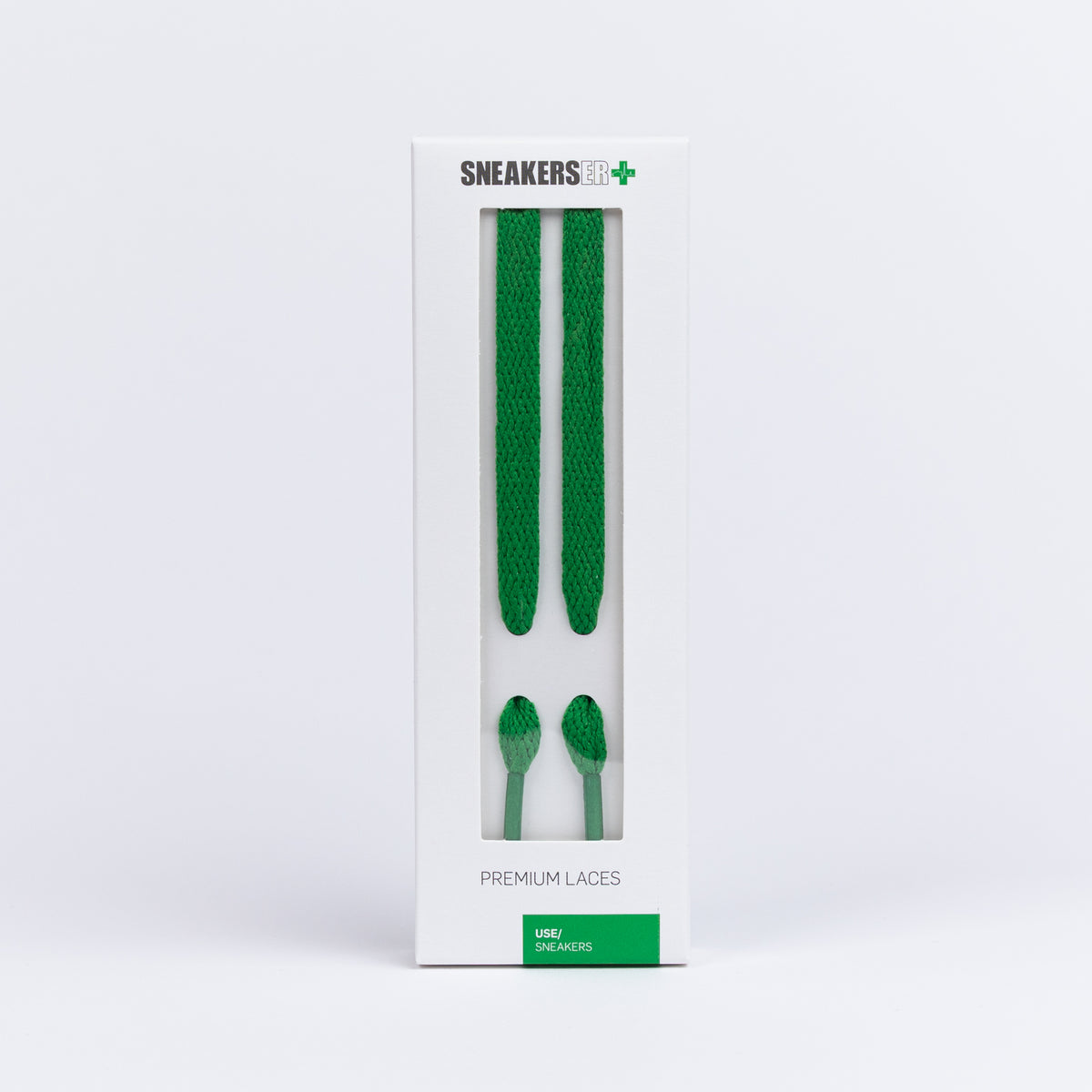 HIGH TOP FLAT SNEAKER LACES 180CM X 8mm GREEN