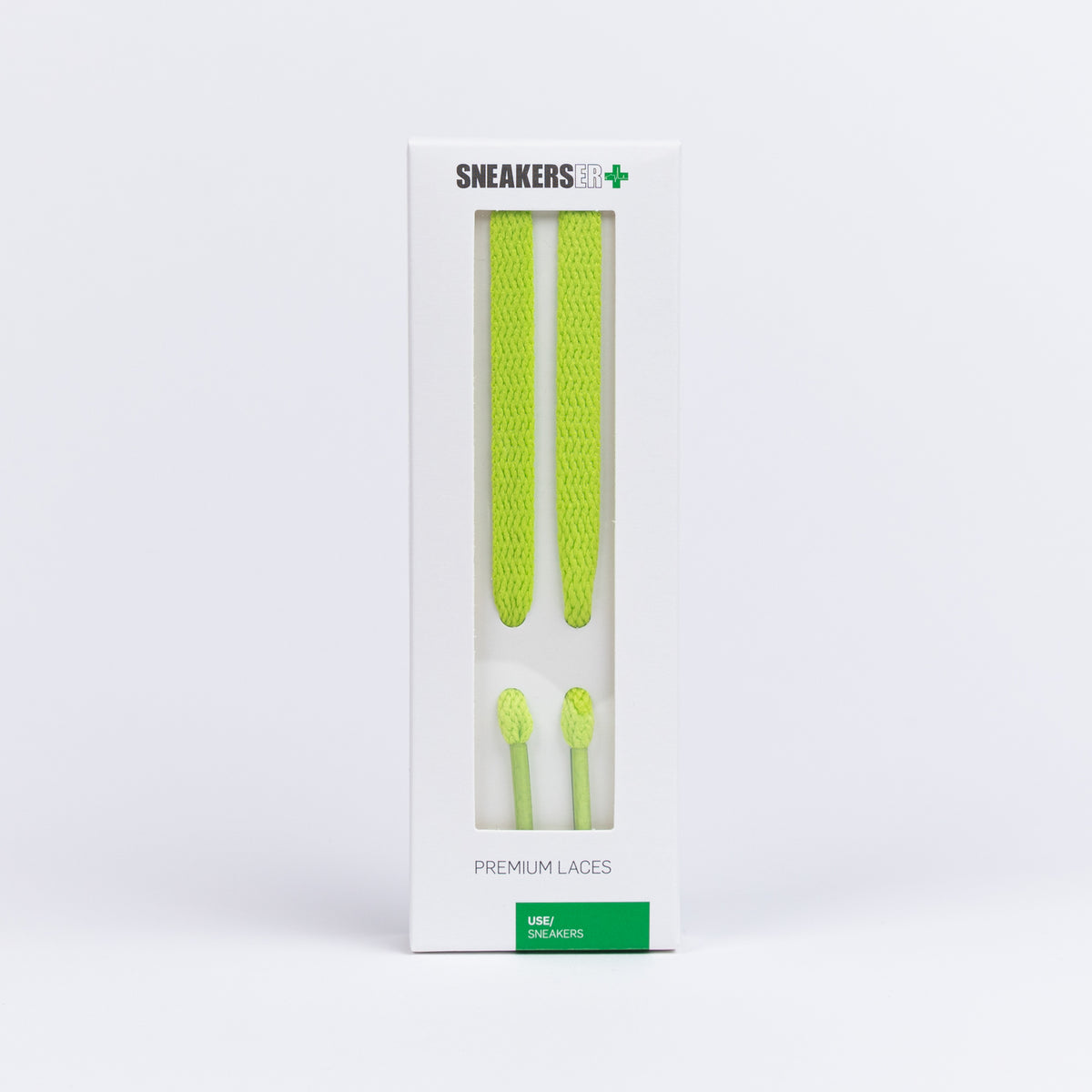 HIGH TOP FLAT SNEAKER LACES 180CM X 8mm KERMIT