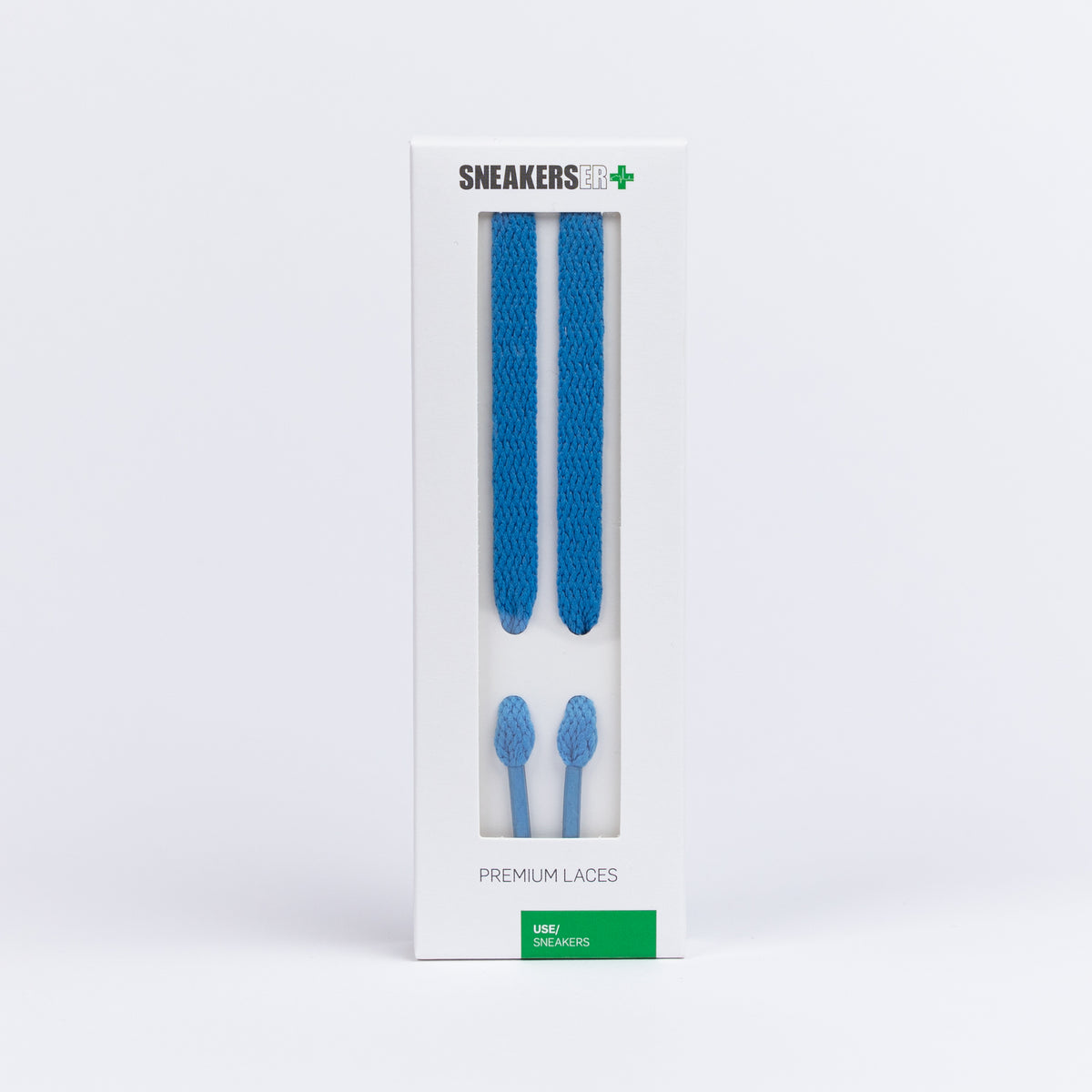 FLAT SNEAKER LACES (LOW&#39;S) 120CM X 8mm LIGHT BLUE