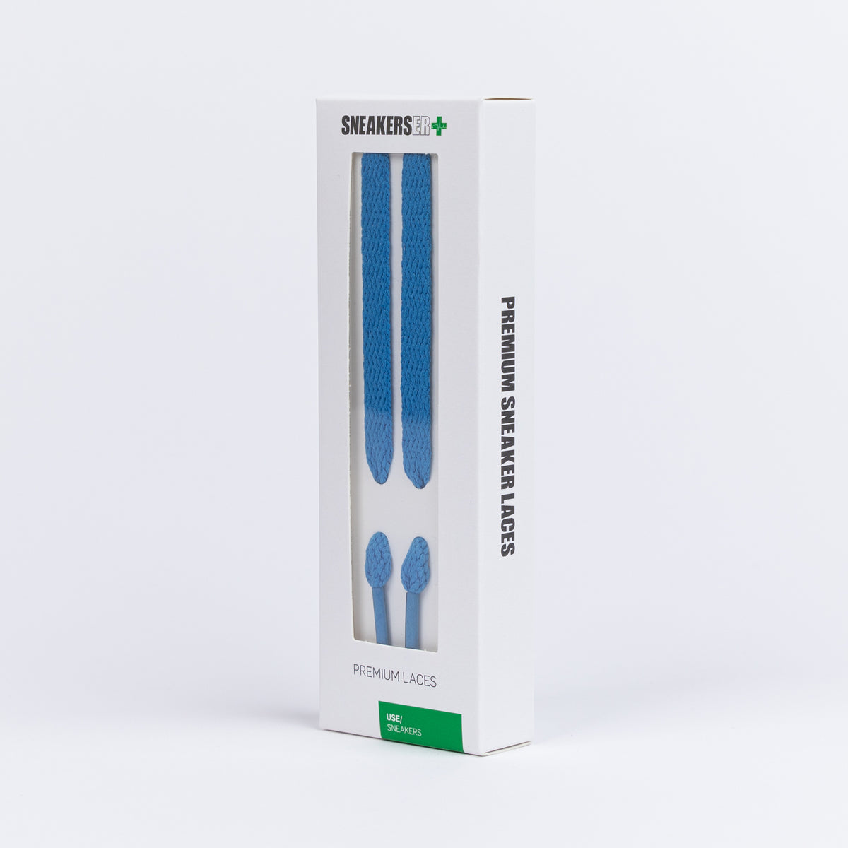 FLAT SNEAKER LACES (LOW&#39;S) 120CM X 8mm LIGHT BLUE