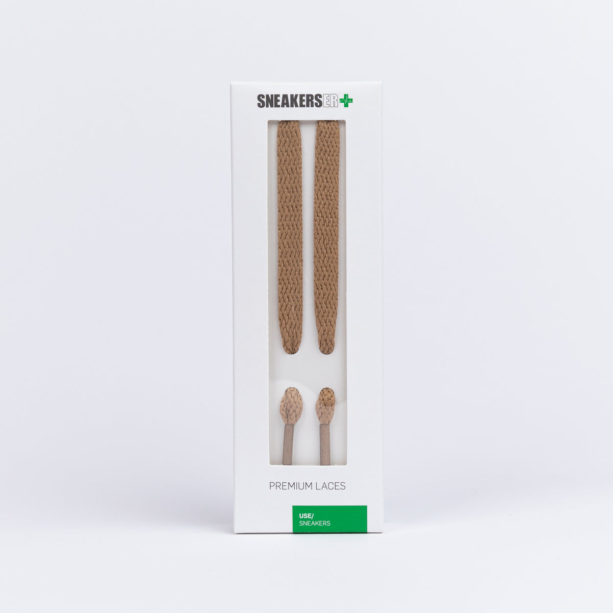 FLAT SNEAKER LACES (LOW&#39;S) 120CM X 8mm BEIGE