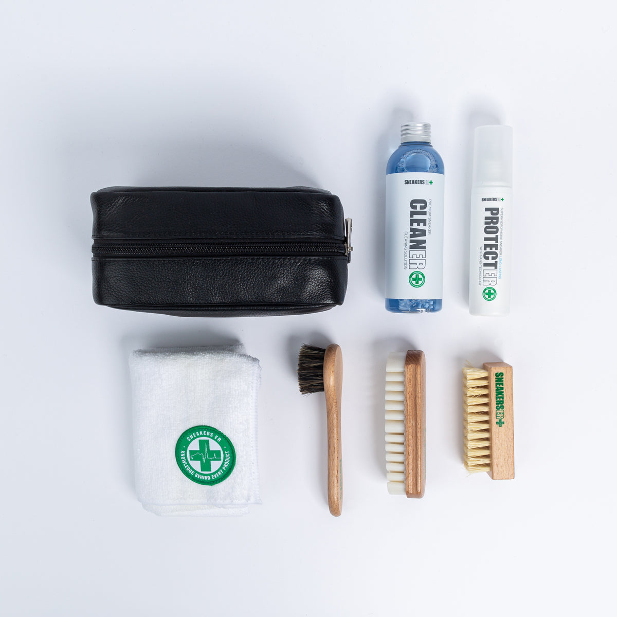 SNEAKERS ER DOPPER LUXURY SNEAKER CARE LEATHER DOPP KIT 7pc