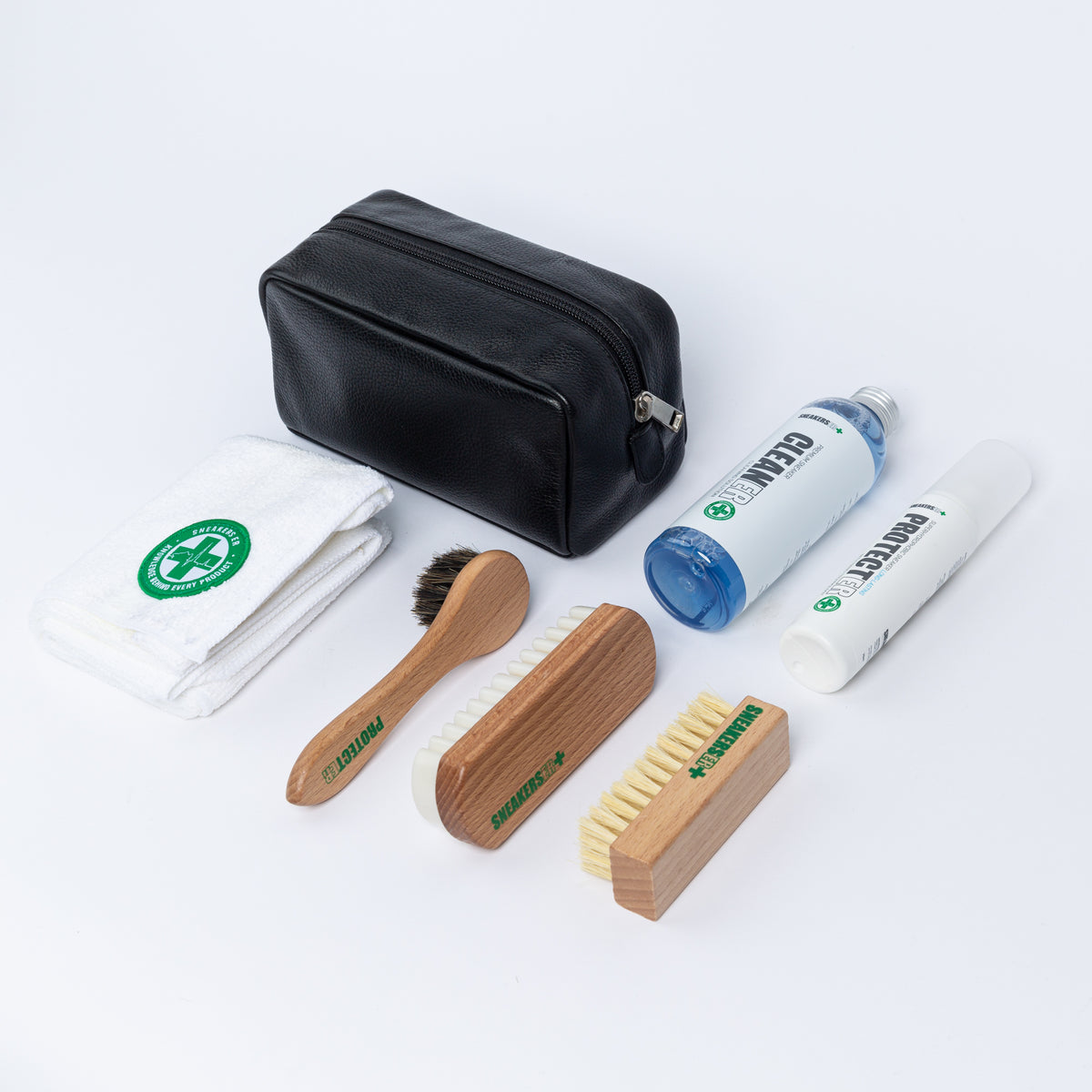 SNEAKERS ER DOPPER LUXURY SNEAKER CARE LEATHER DOPP KIT 7pc