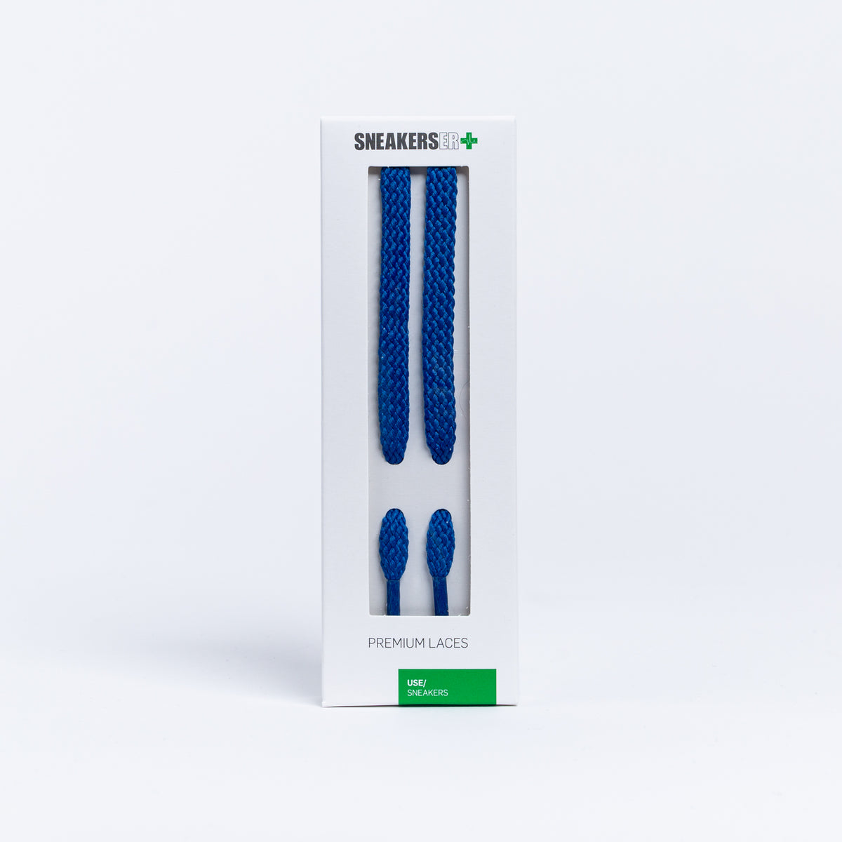 BOSTON FLAT SNEAKER LACES 120CM X 8mm BLUE