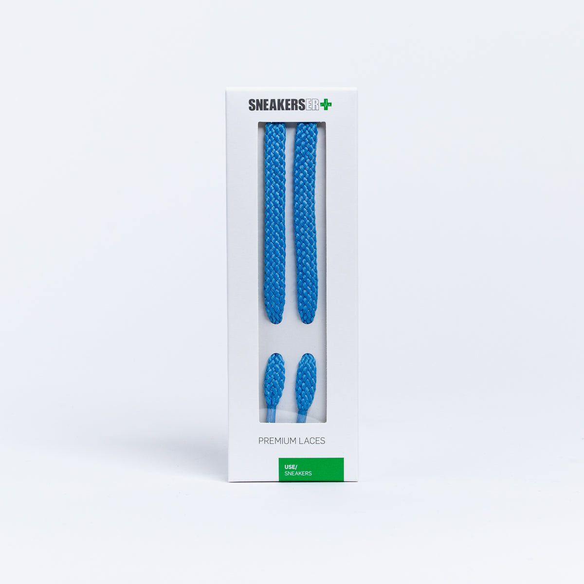 BOSTON FLAT SNEAKER LACES 120CM X 8mm LIGHT BLUE