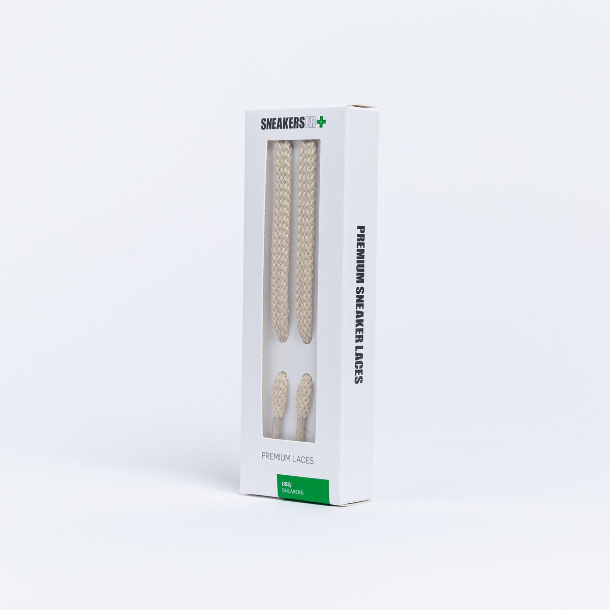 BOSTON FLAT SNEAKER LACES 120CM X 8mm NATURAL