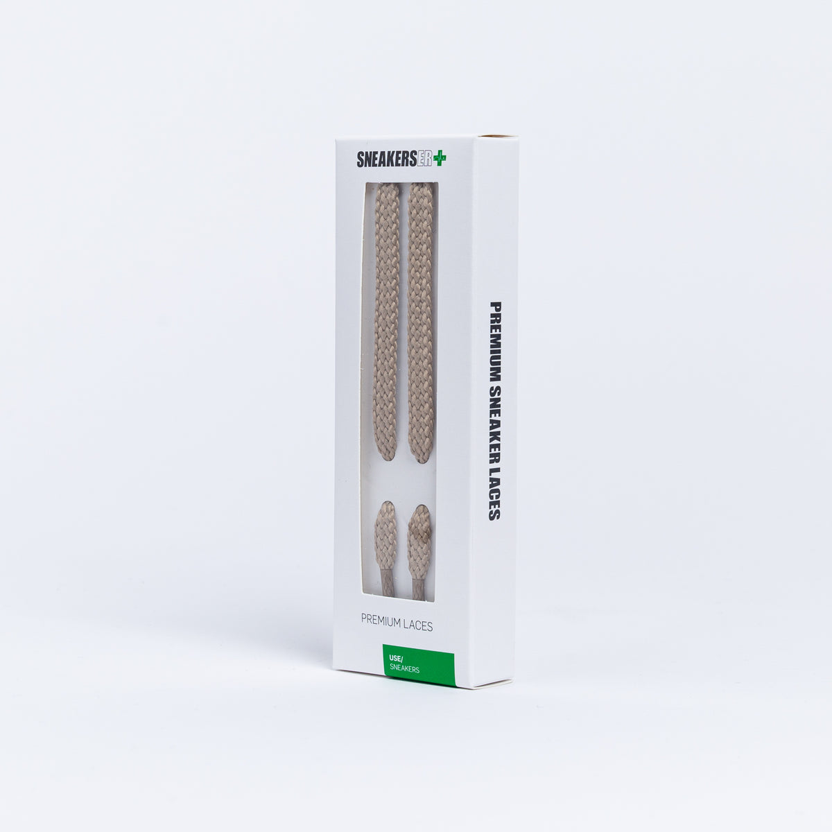 BOSTON FLAT SNEAKER LACES 120CM X 8mm STONE