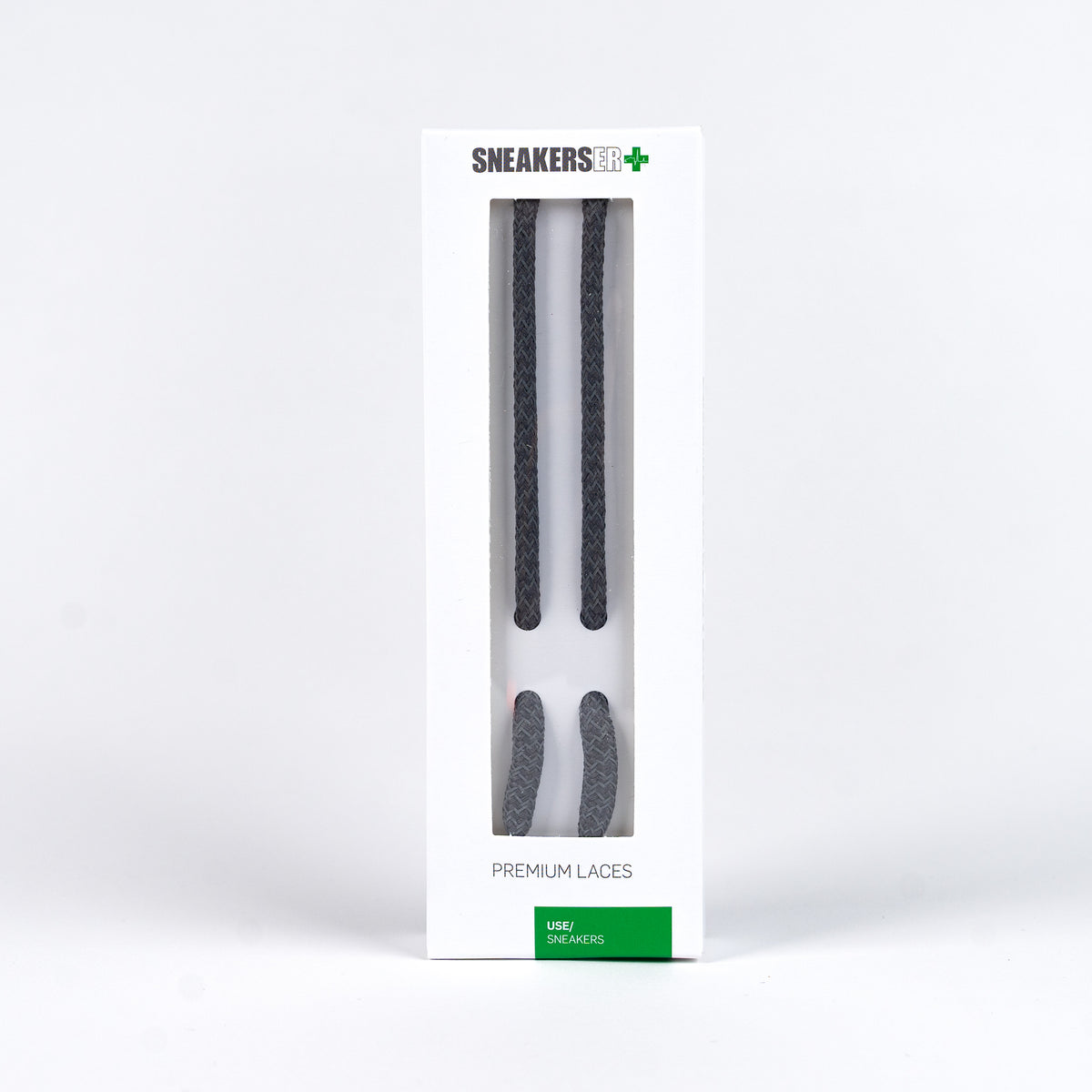 ROUND REFLECTIVE LACES 120cm - DARK GREY
