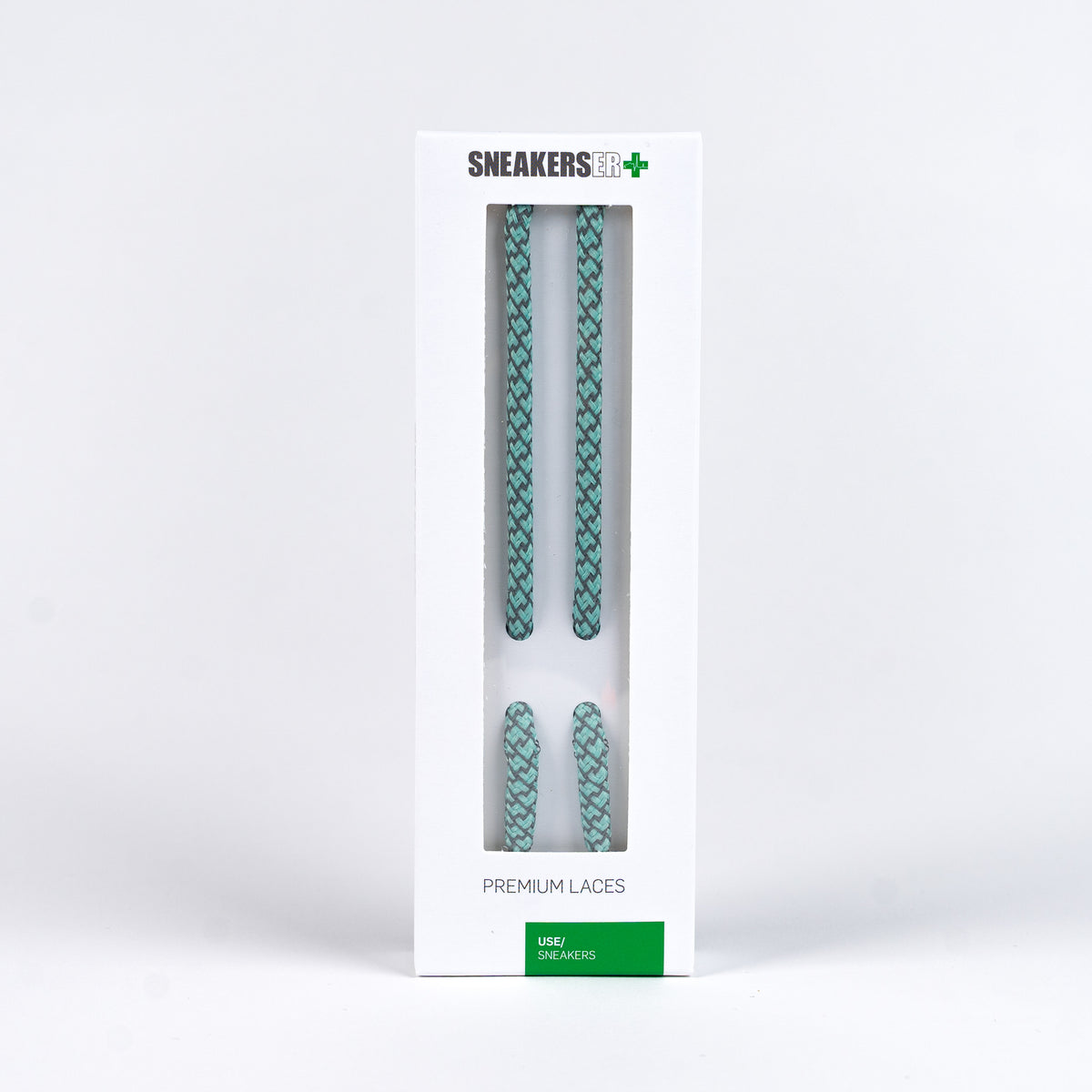 ROUND REFLECTIVE LACES 120cm - MINT