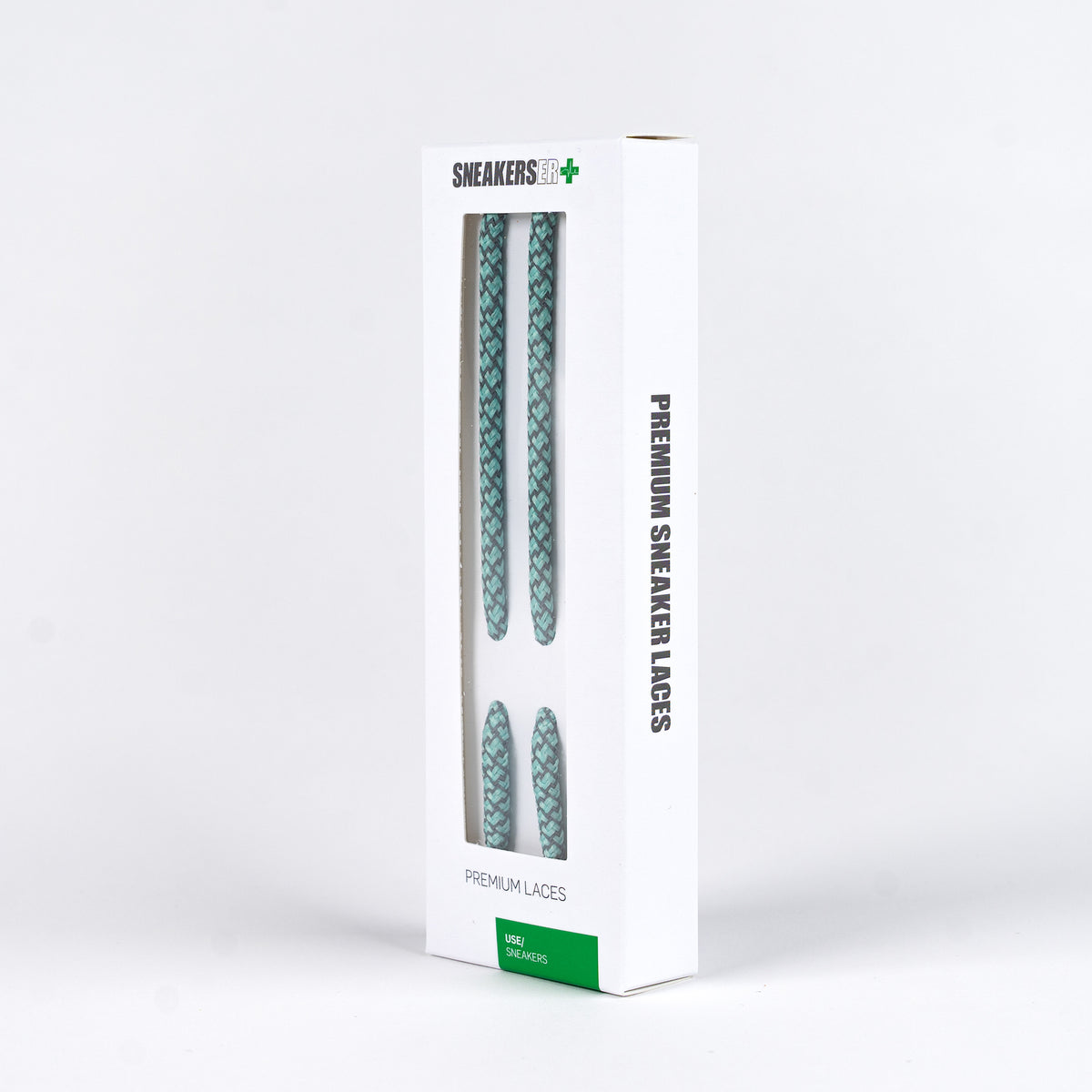 ROUND REFLECTIVE LACES 120cm - MINT