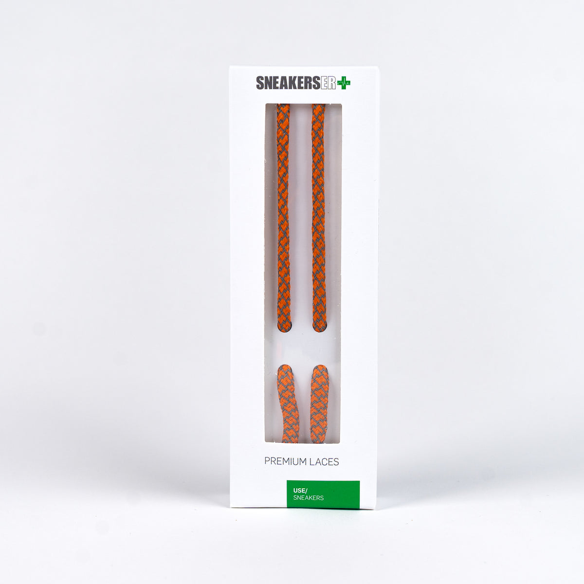 ROUND REFLECTIVE LACES 120cm - ORANGE
