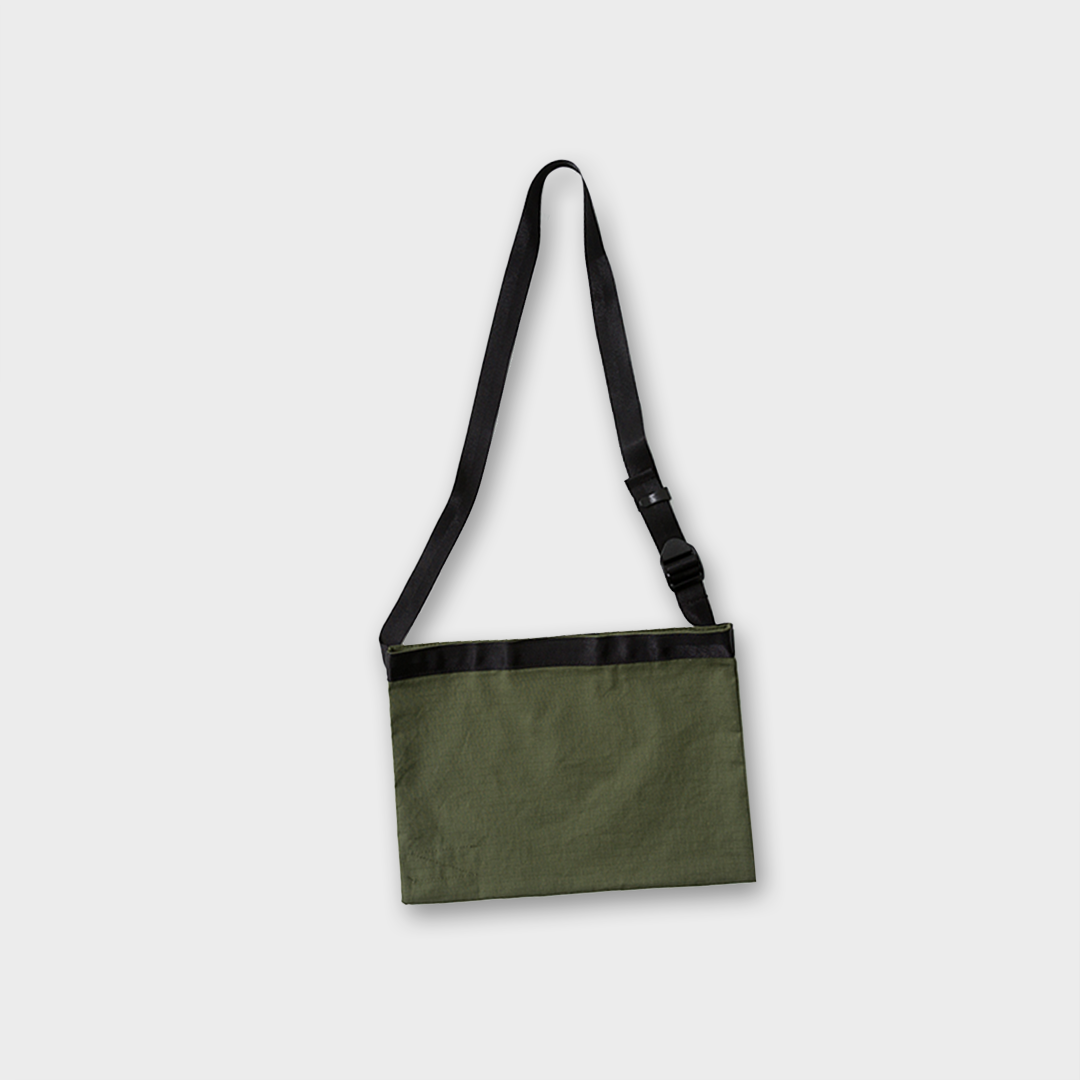 Uniform Bridge Ripstock Sacoche Bag - Khaki